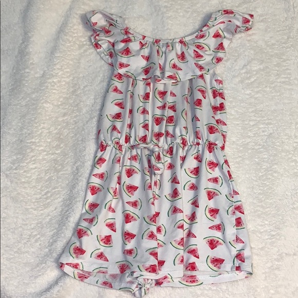 Girl’s Watermelon Romper - Picture 1 of 4